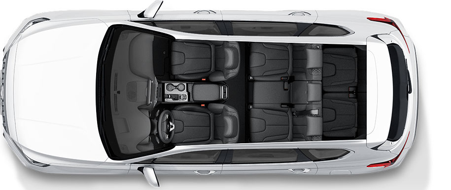 Nội thất santafe 2019 màu đen